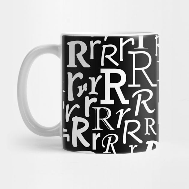 R - Typography (White) by gillianembers